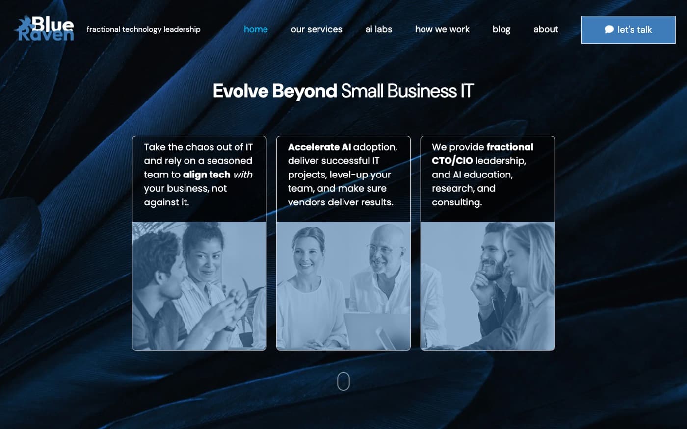blueraven.io homepage