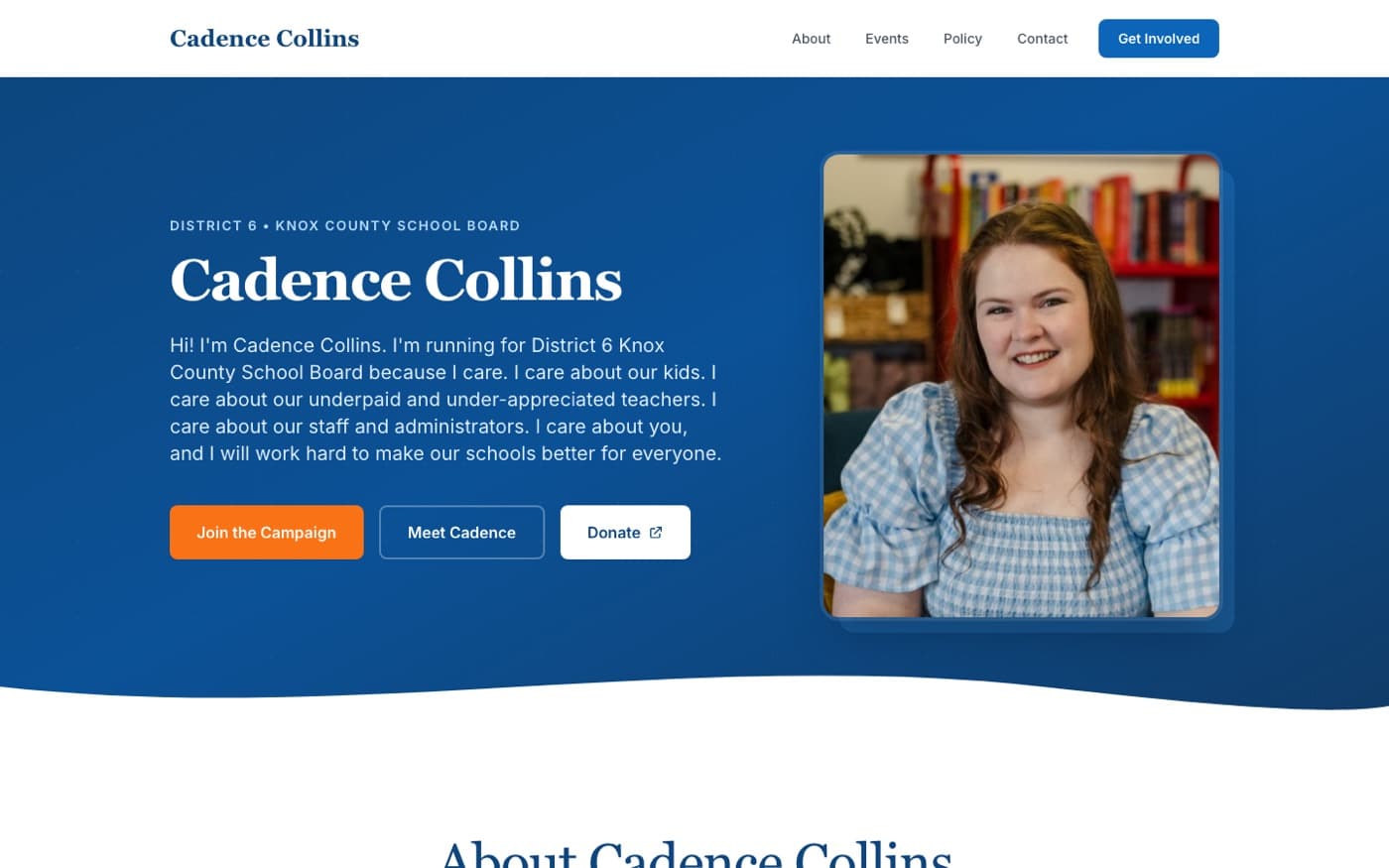 cadenceforschoolboard.com homepage