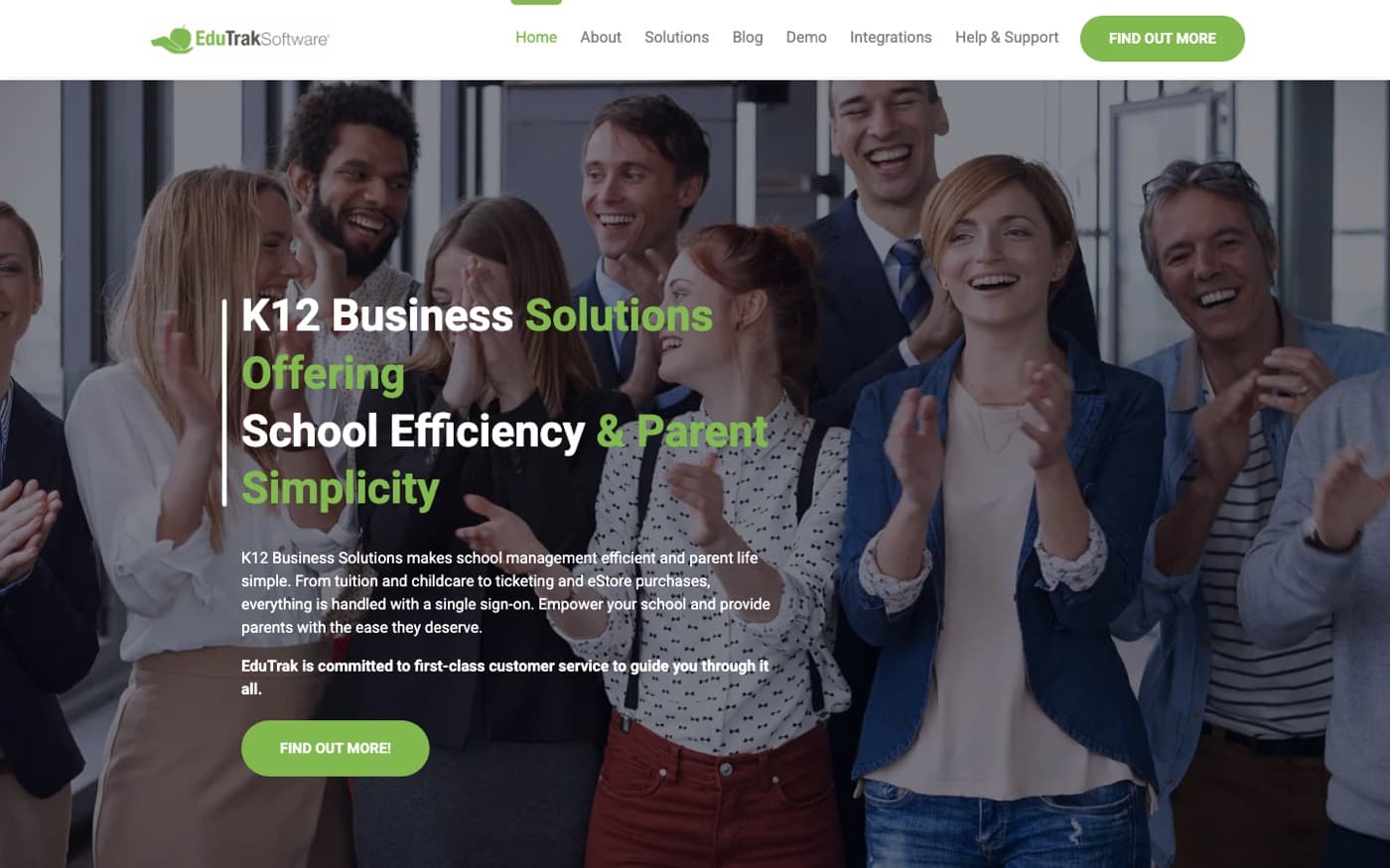 Edutrak homepage